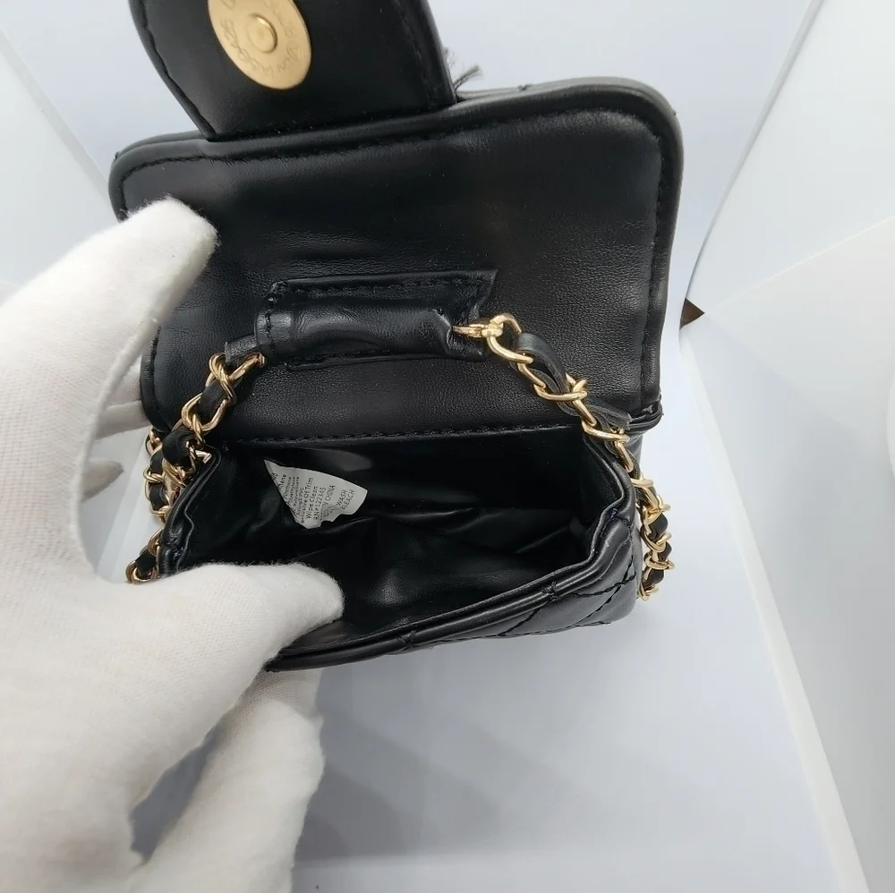 Mini Black Puffy Bag - Picture 3 of 7